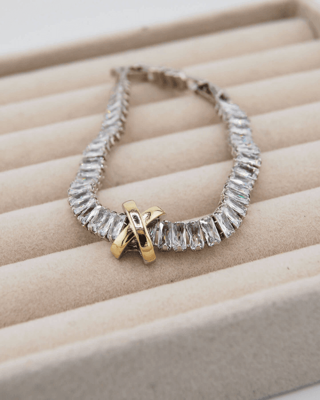 Armband X mit Zirkonia