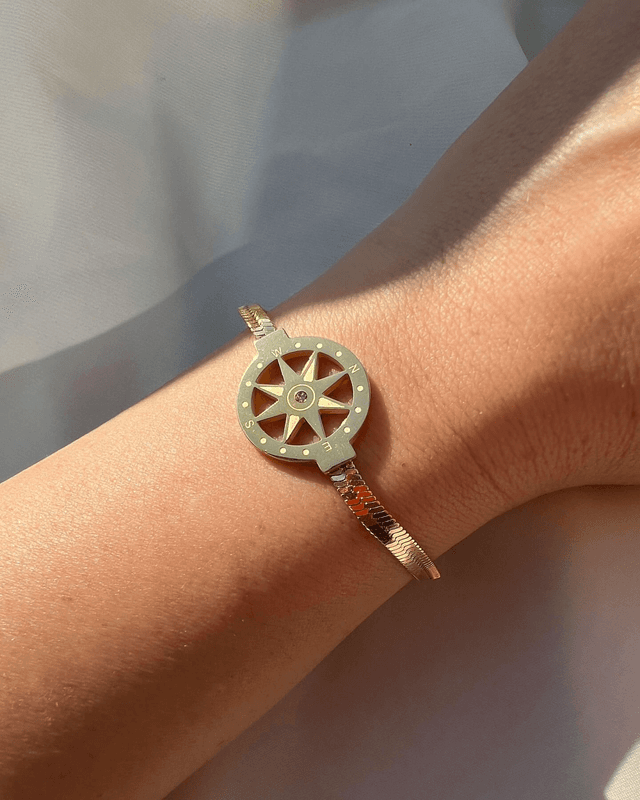 Armband mit Kompass Charm