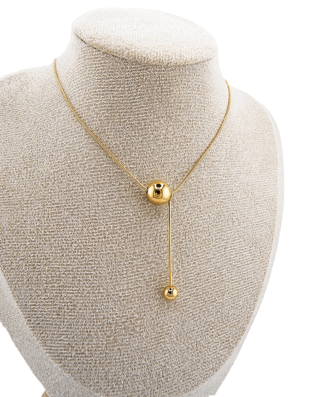 Zwei Beads Kette Gold 
